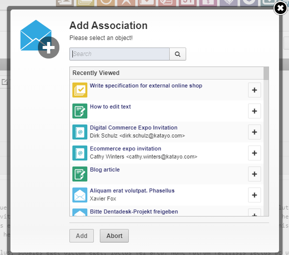 Add association