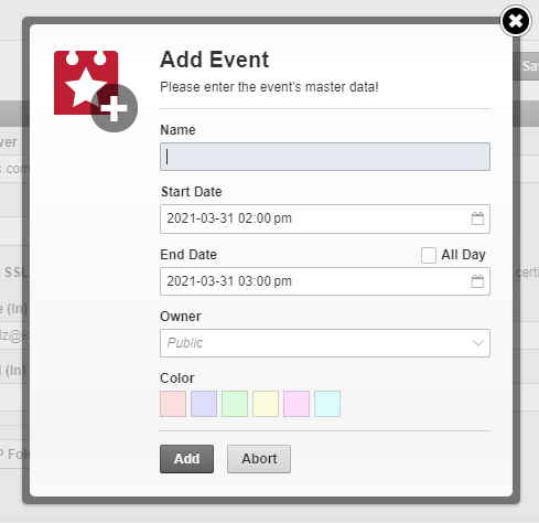Add event