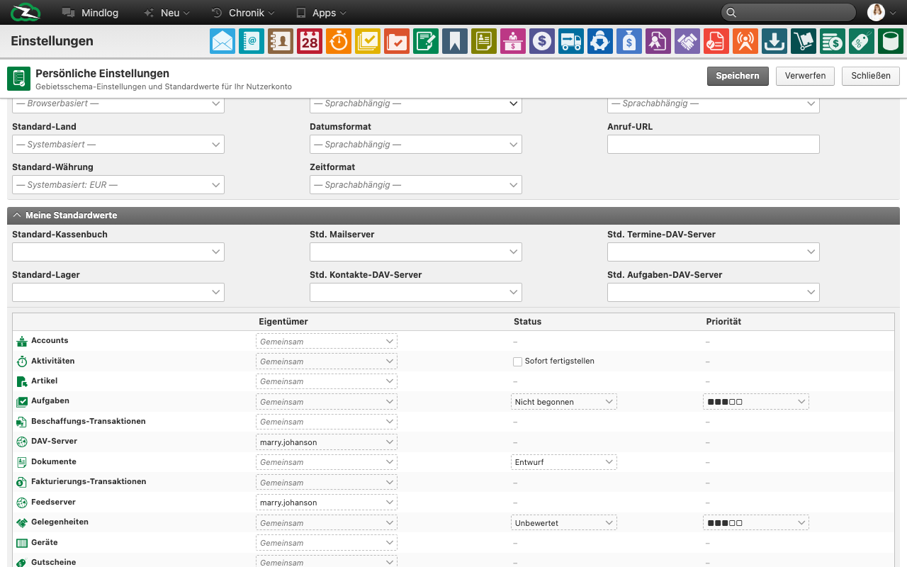 Lokalisierungs- und Regionseinstellungen für den System-Account